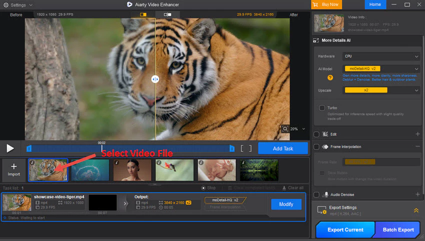 限时免费获取视频编辑增强工具 Aiarty Video Enhancer[Windows、macOS][$49→0]